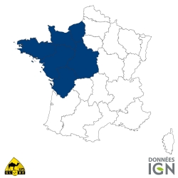Viertel von Frankreich Nord-West - 1 : 25 000