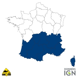 Halb Frankreich - Süd - 1 : 25 000 