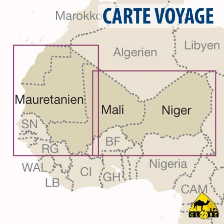 Westafrika - Touristische Karte - 1 : 2 200 000