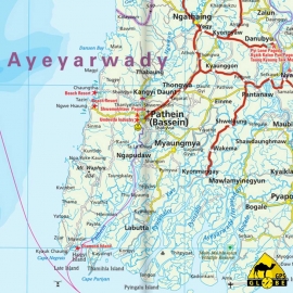 Myanmar - Touristische Karte - 1 : 1 500 000
