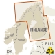 Finnland (+ Nordskandinavien) - Touristische Karte - 1 : 875 000