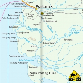 Borneo (Indonesien / Malaysia) - Touristische Karte - 1 : 1 200 000