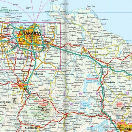 Java (Indonesien) - Touristische Karte - 1 : 650 000