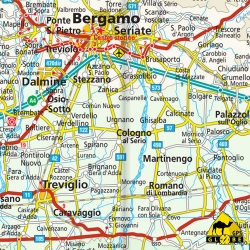 Norditalien - Touristische Karte - 1 : 400 000