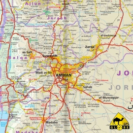 Jordanien - Touristische Karte - 1 : 400 000