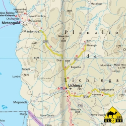 Mosambik / Malawi - Touristische Karte - 1 : 1 200 000