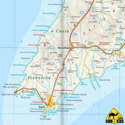 Algarve (Portugal) - Touristische Karte - 1 : 100 000