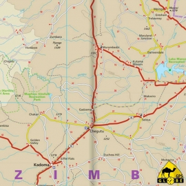 Simbabwe - Touristische Karte - 1 : 800 000