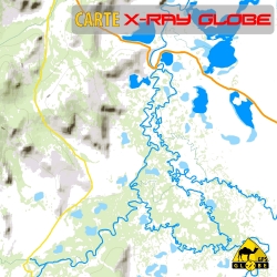 Mongolei - X-Ray Globe - 1 : 100 000 TOPO