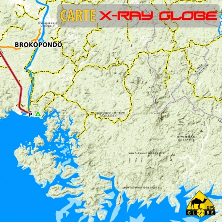 Surinam - X-Ray Globe - 1 : 100 000 TOPO